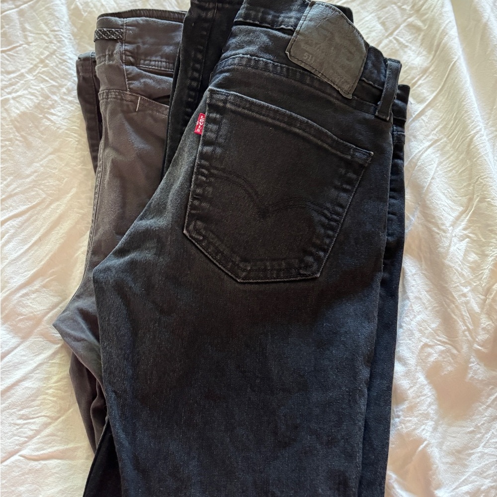 The North Face Men's Bootcut Jeans - Black and Gray